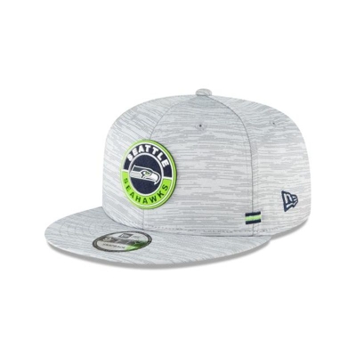 Seattle Seahawks Gorra | New Era Official NFL Fall Sideline 9fifty Snapback Cap Mexico - Grises